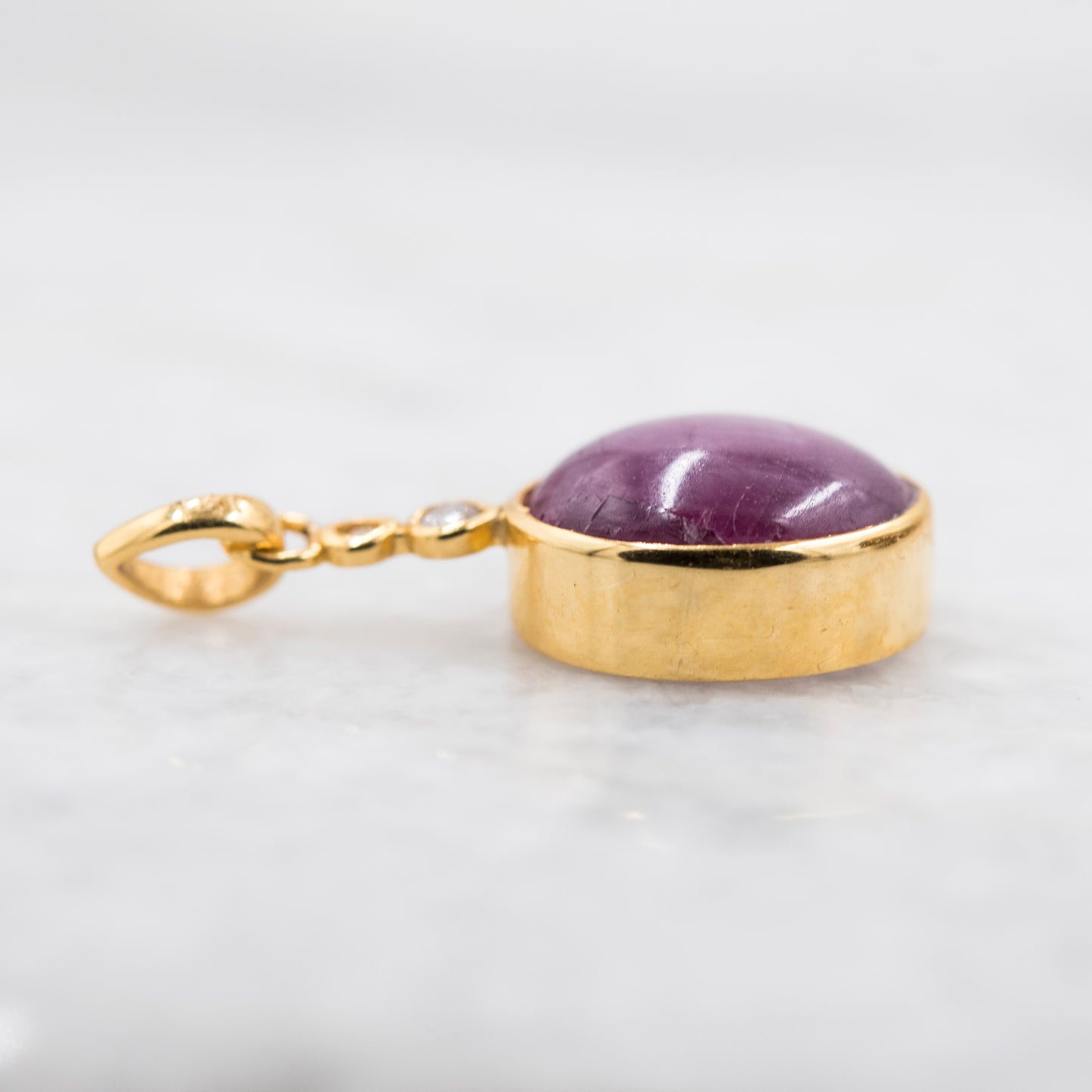 14 Karat Gold | Star Ruby & Diamond Pendant Collection
