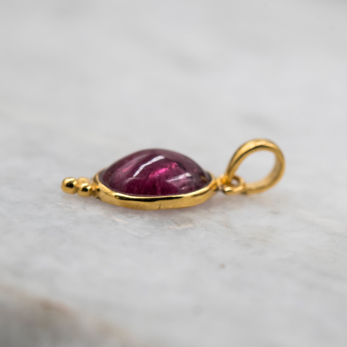 14 Karat Gold | Pink Tourmaline Pendant