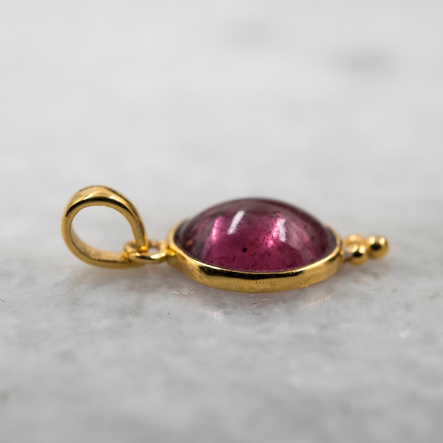 14 Karat Gold | Pink Tourmaline Pendant
