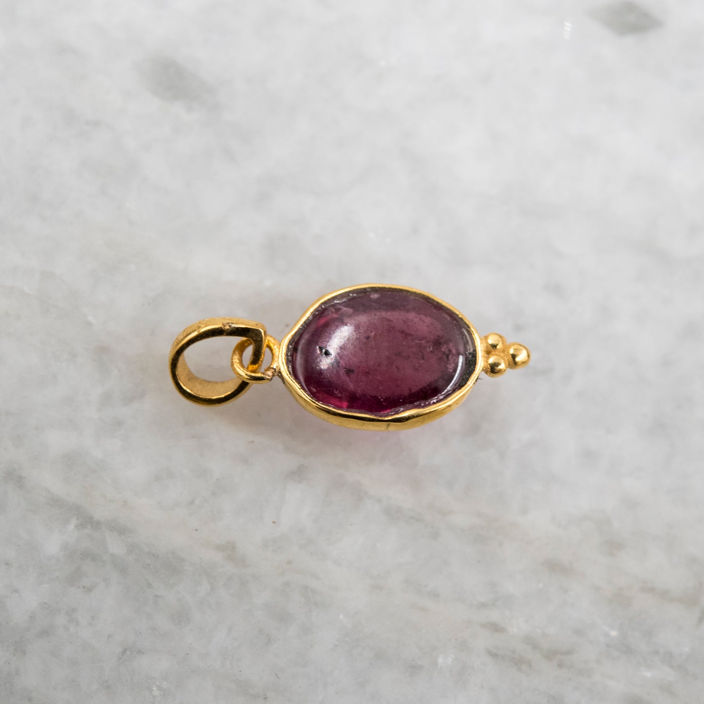 14 Karat Gold | Pink Tourmaline Pendant