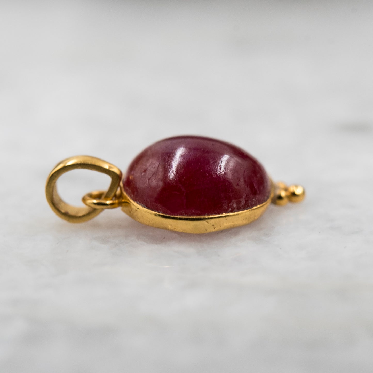 14 Karat Gold | Pink Tourmaline Pendant