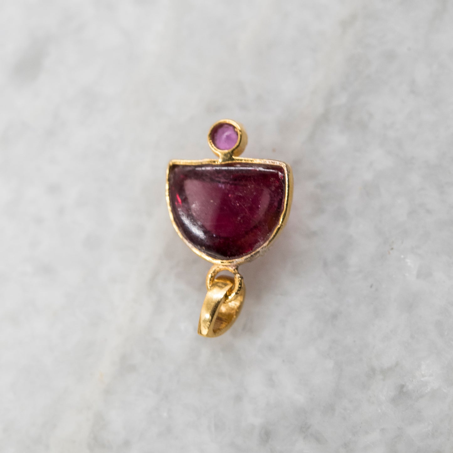 14 Karat Gold | Pink Tourmaline Pendant