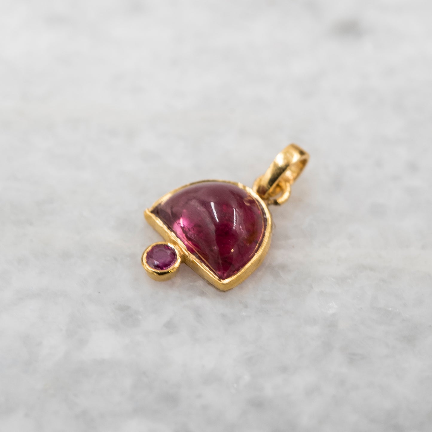 14 Karat Gold | Pink Tourmaline Pendant