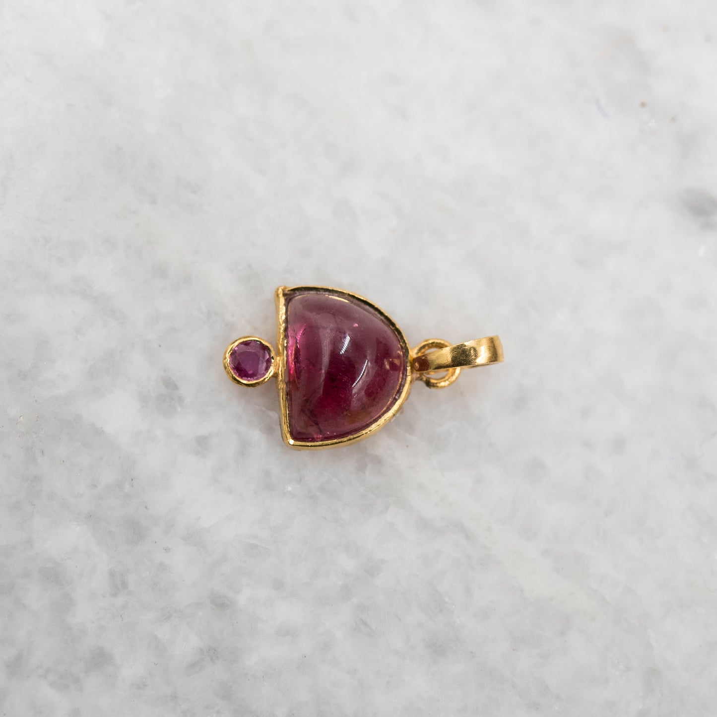 14 Karat Gold | Pink Tourmaline Pendant