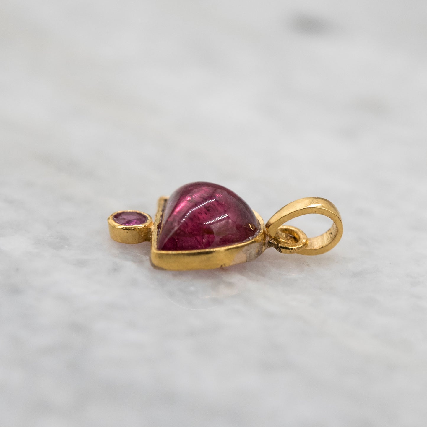 14 Karat Gold | Pink Tourmaline Pendant