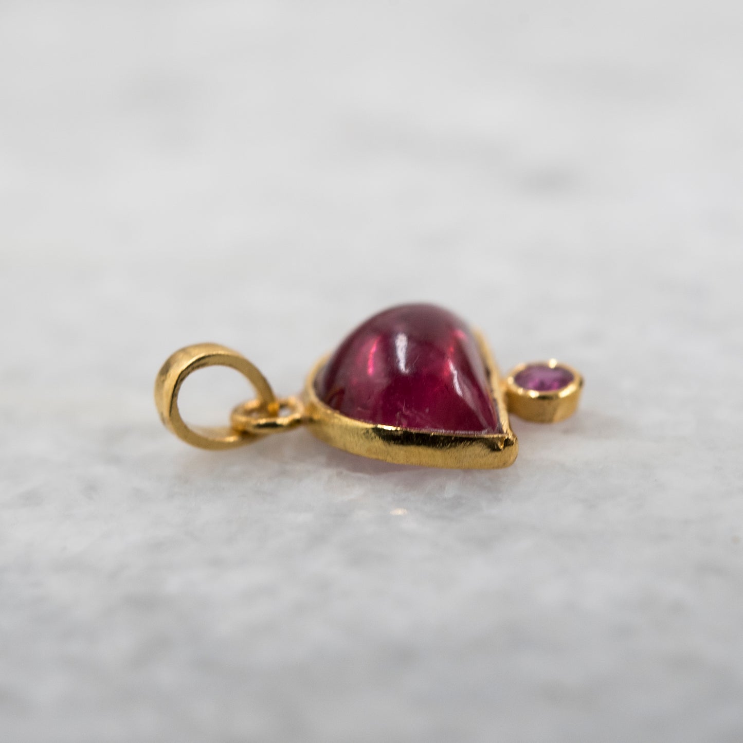 14 Karat Gold | Pink Tourmaline Pendant
