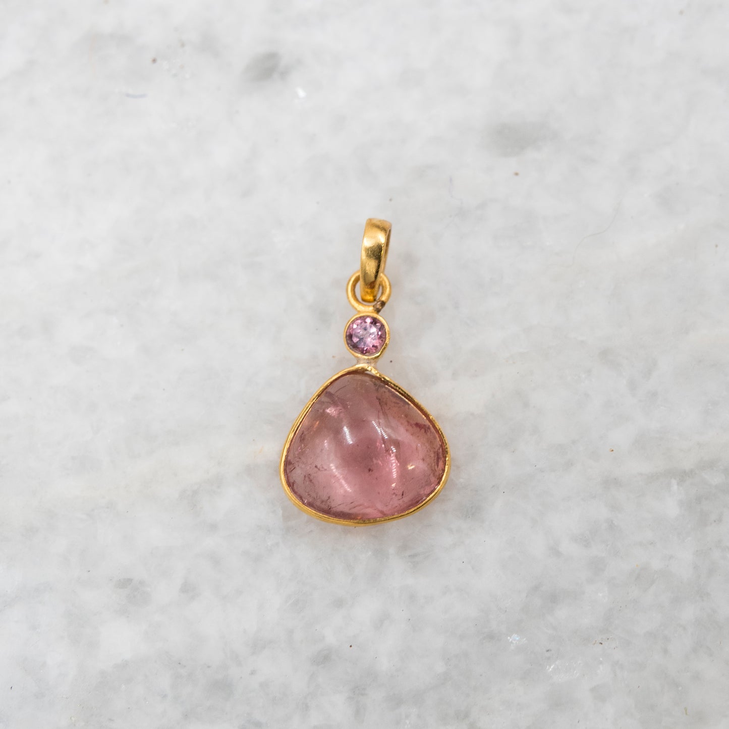14 Karat Gold | Pink Tourmaline Pendant