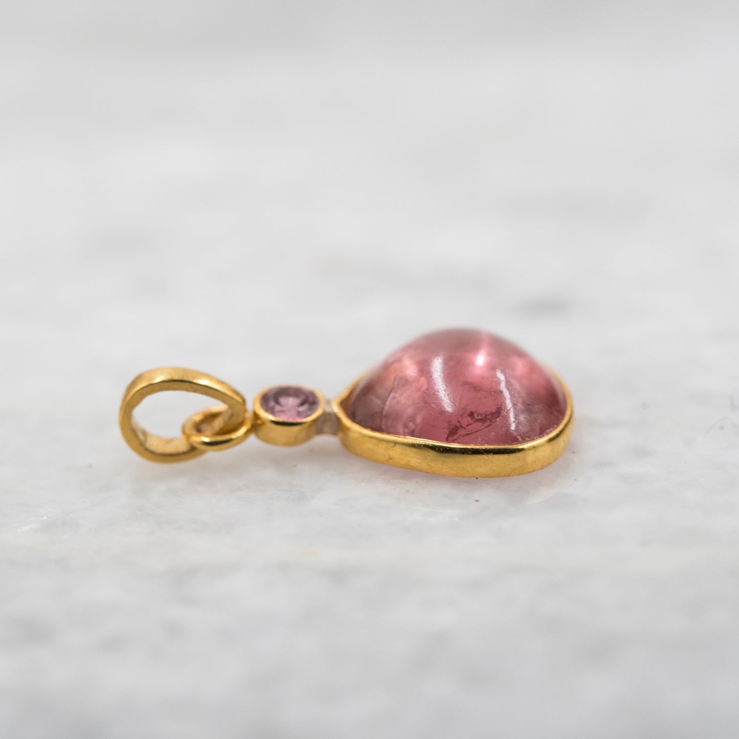 14 Karat Gold | Pink Tourmaline Pendant