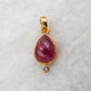 14 Karat Gold | Pink Tourmaline & Diamond Pendant