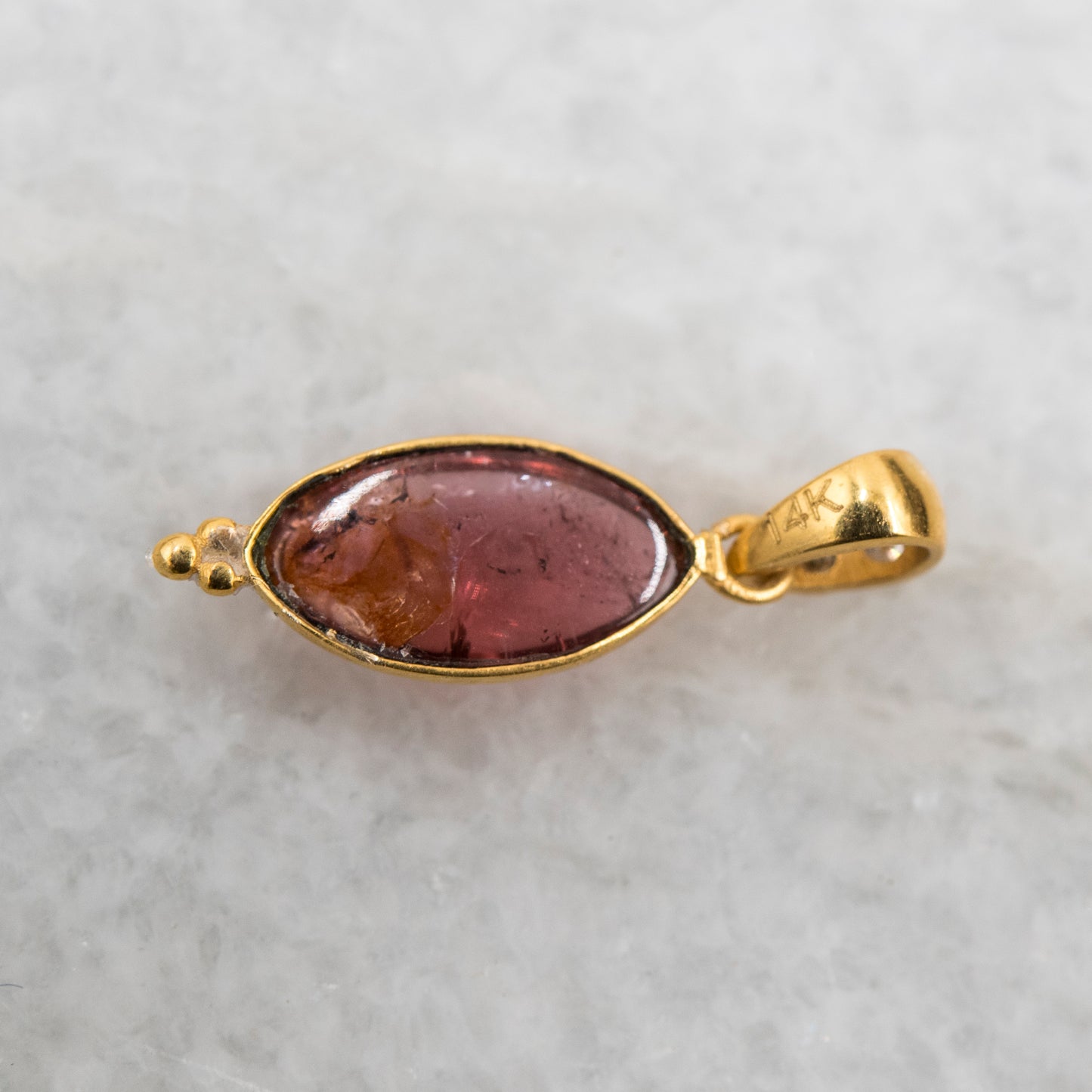 14 Karat Gold | Pink Tourmaline & Diamond Pendant Collection