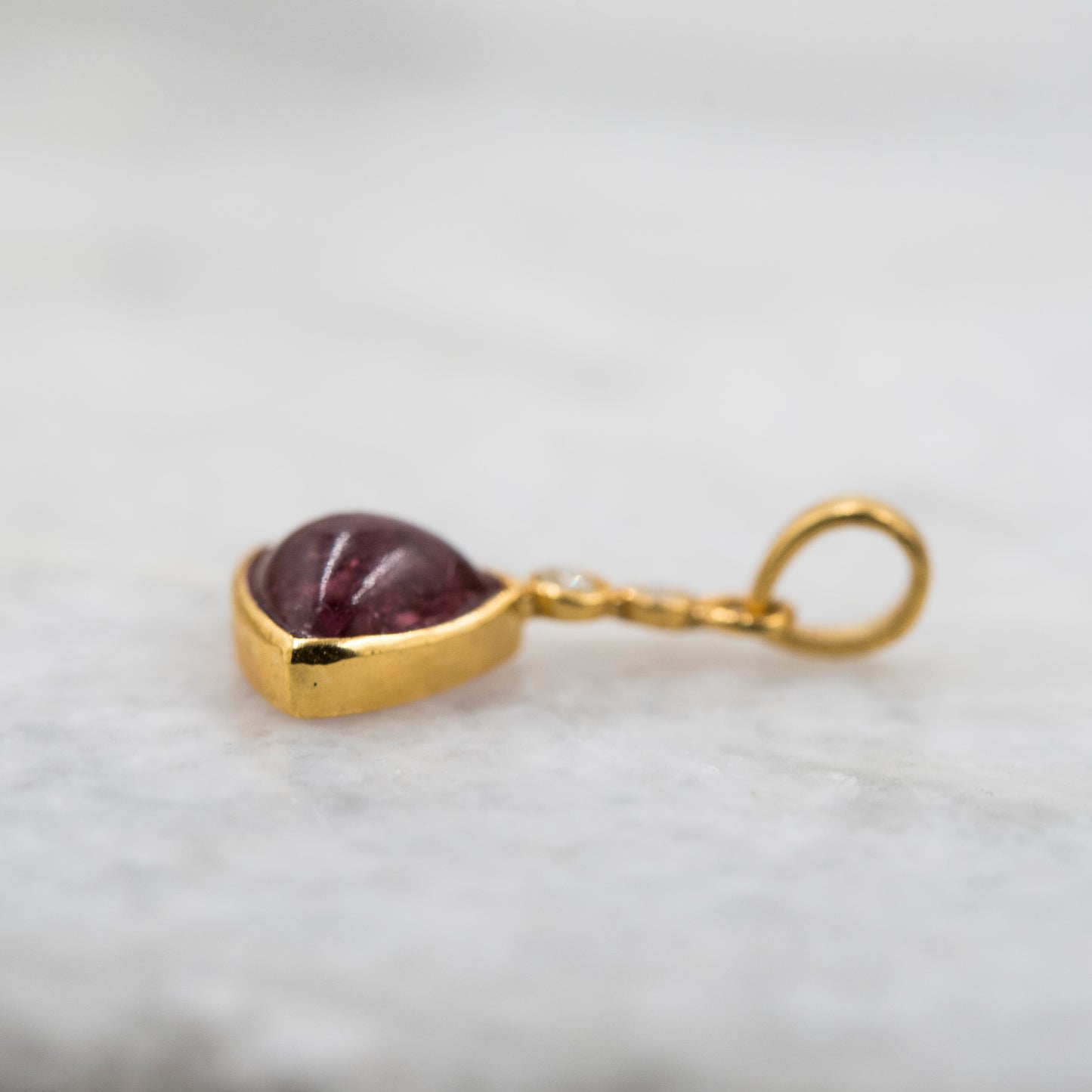 14 Karat Gold | Pink Tourmaline & Diamond Pendant Collection