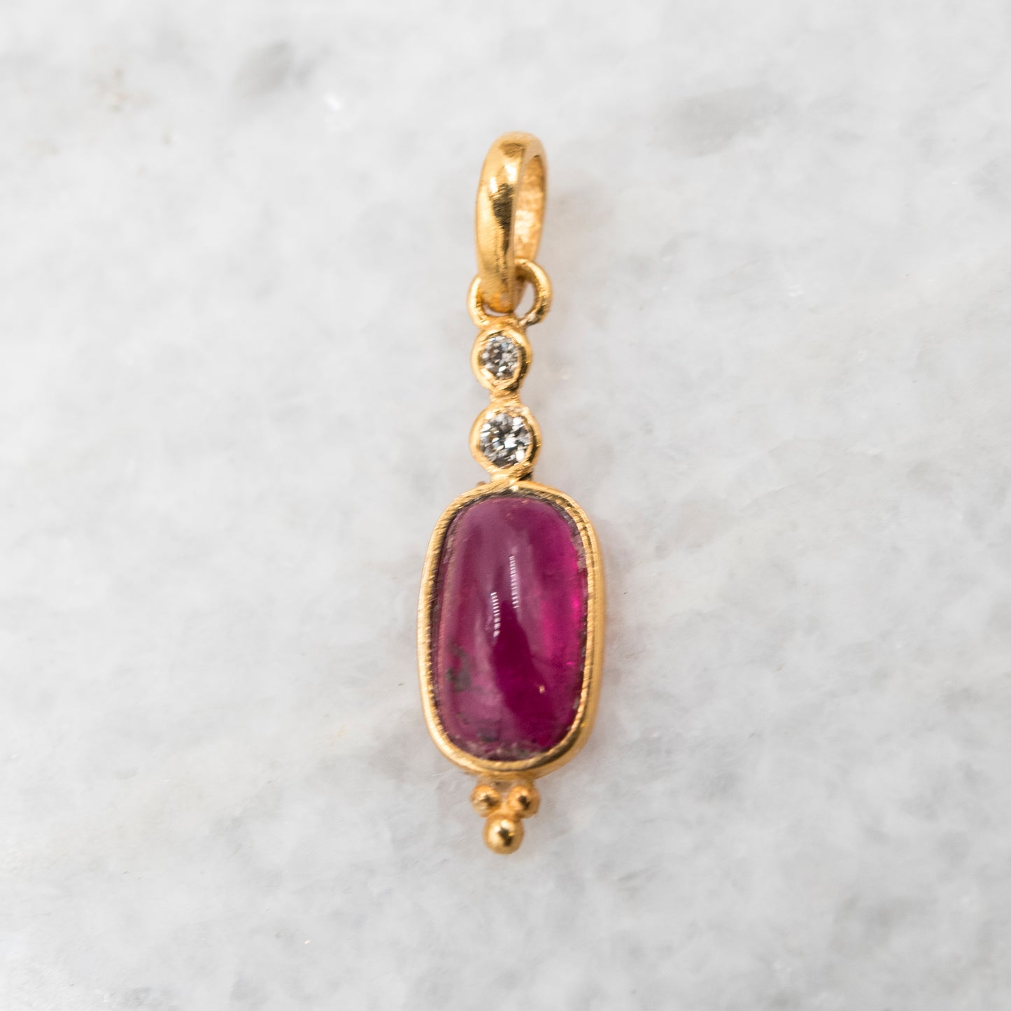 14 Karat Gold | Pink Tourmaline & Diamond Pendant Collection