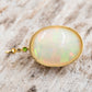 14 Karat Gold | XXL Ethiopian Opal w/ Diamond and Emerald Pendant