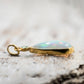 14 Karat Gold | Ethiopian Opal faceted Emerald Pendant