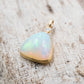 14 Karat Gold | Ethiopian Opal & Diamond Pendant