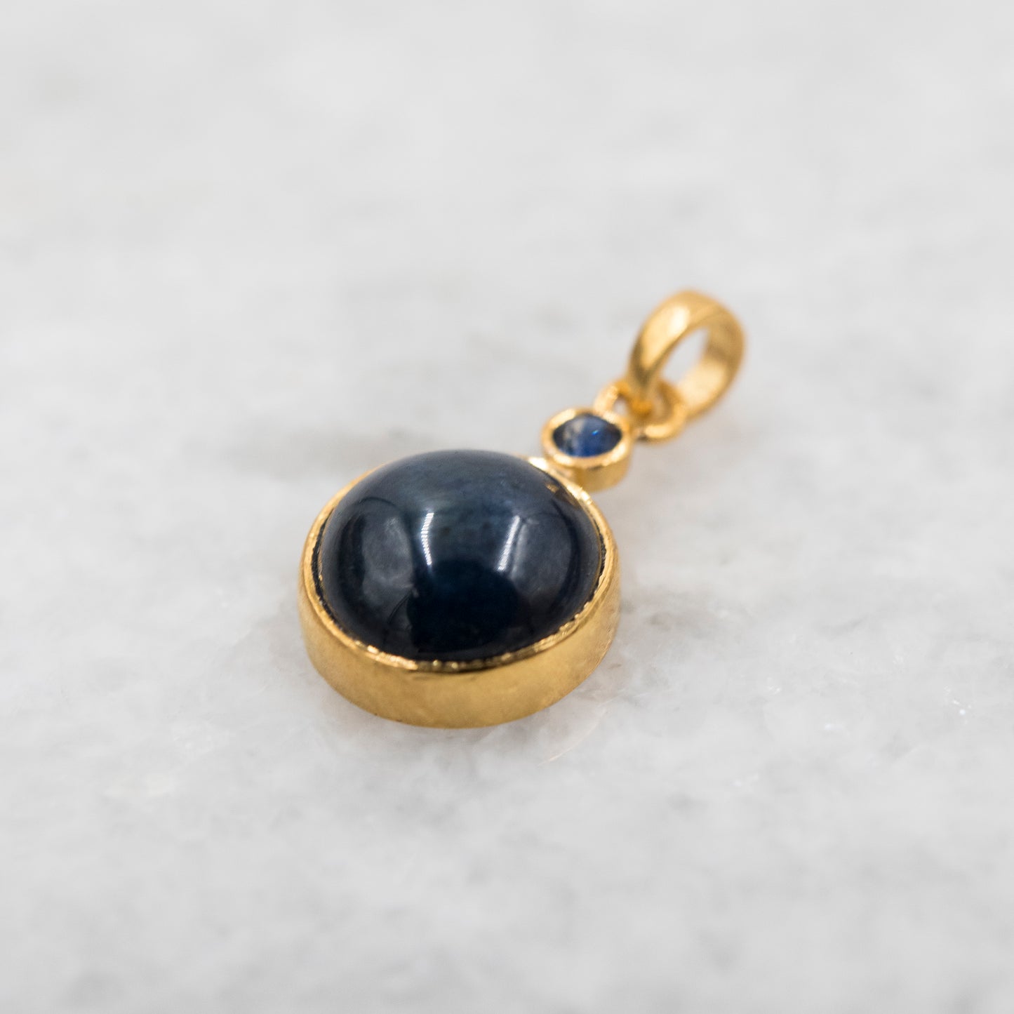 14 Karat Gold | Star Sapphire & Diamond Pendant Collection