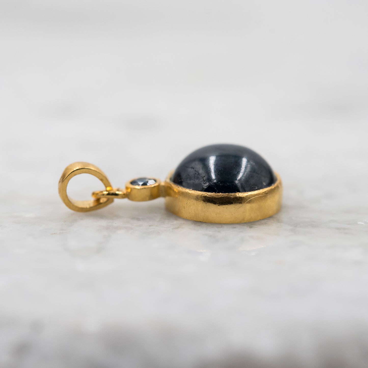 14 Karat Gold | Star Sapphire & Diamond Pendant Collection