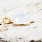 14 Karat Gold | Rainbow Moonstone & Diamond Pendants