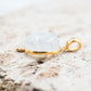14 Karat Gold | Rainbow Moonstone & Diamond Pendants