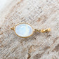 14 Karat Gold | Rainbow Moonstone & Diamond Pendants