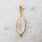 14 Karat Gold | Rainbow Moonstone & Diamond Pendants