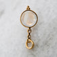14 Karat Gold | Rainbow Moonstone & Diamond Pendants