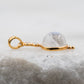 14 Karat Gold | Rainbow Moonstone & Diamond Pendants