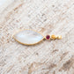 14 Karat Gold | Rainbow Moonstone & Ruby Pendants