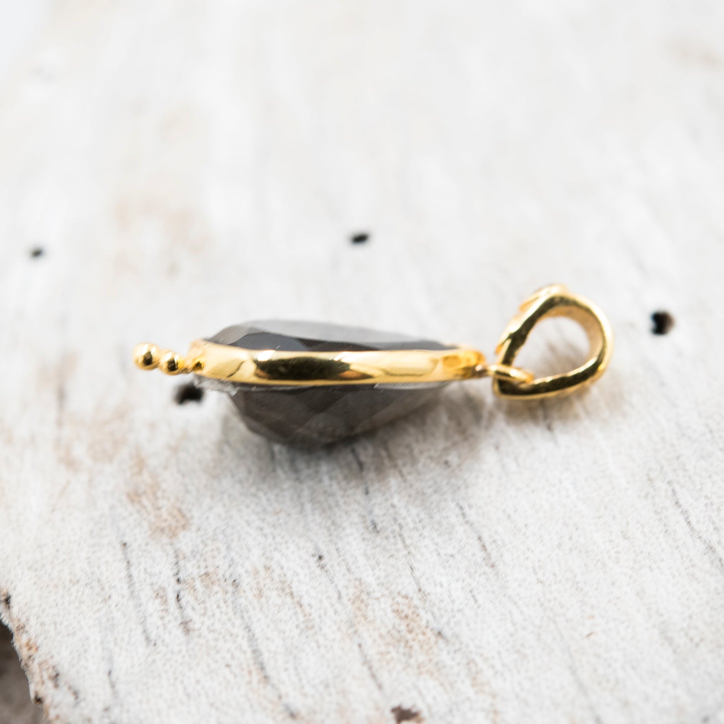14 Karat Gold | Labradorite & Diamond Pendants