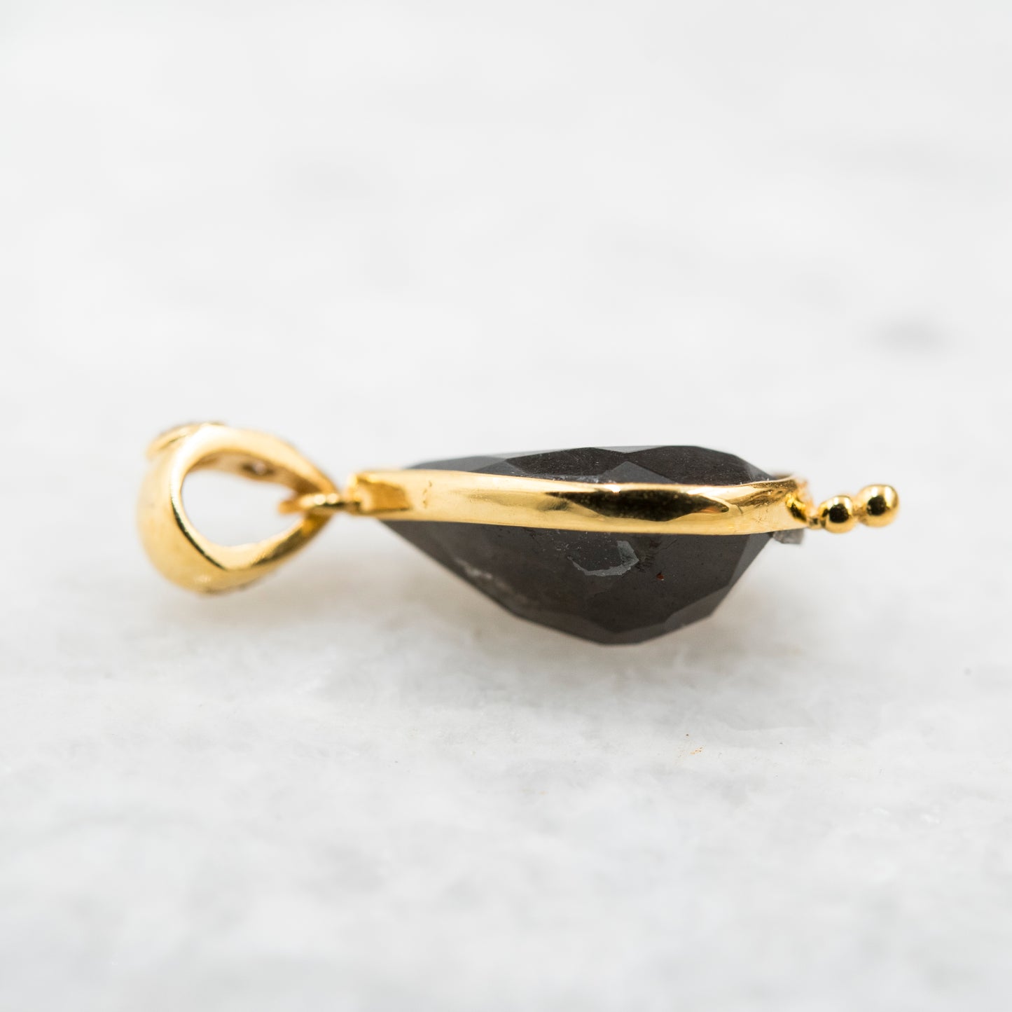 14 Karat Gold | Labradorite & Diamond Pendants