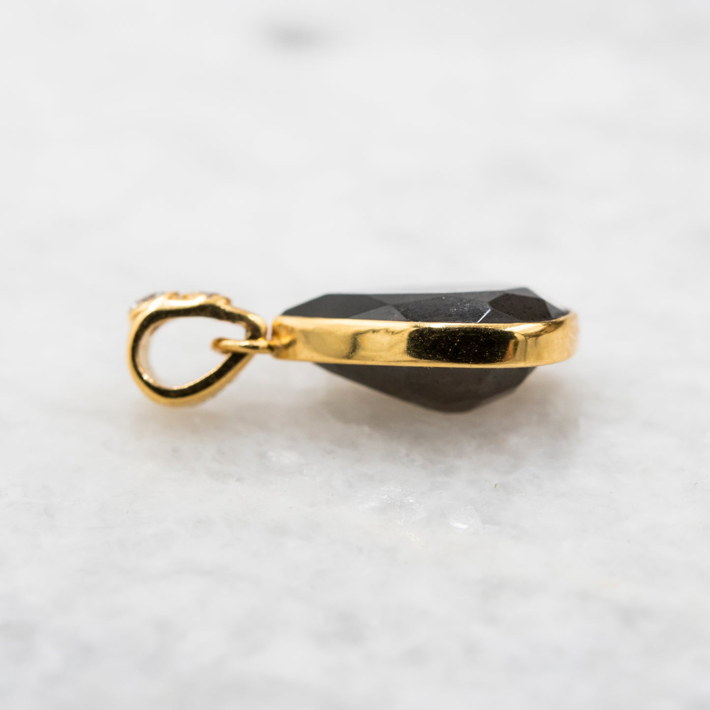 14 Karat Gold | Labradorite & Diamond Pendants