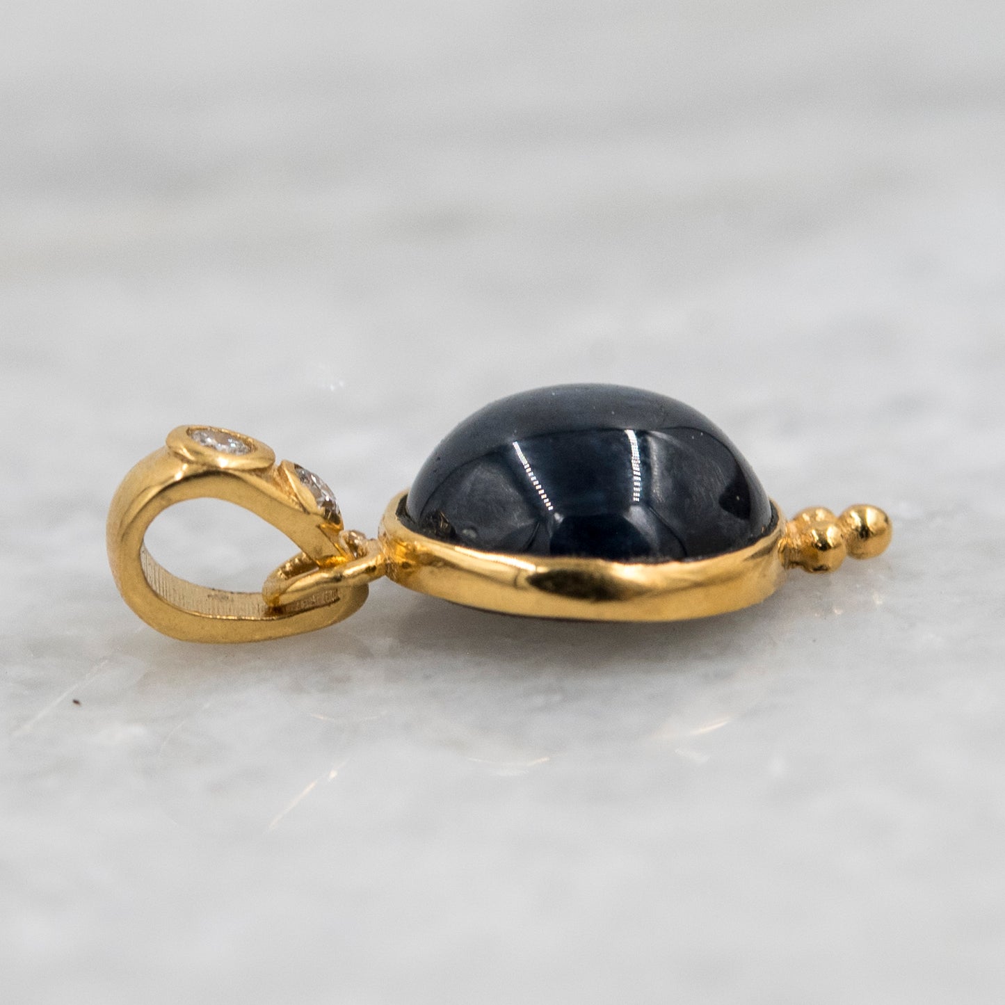 14 Karat Gold | Star Sapphire & Diamond Pendant Collection