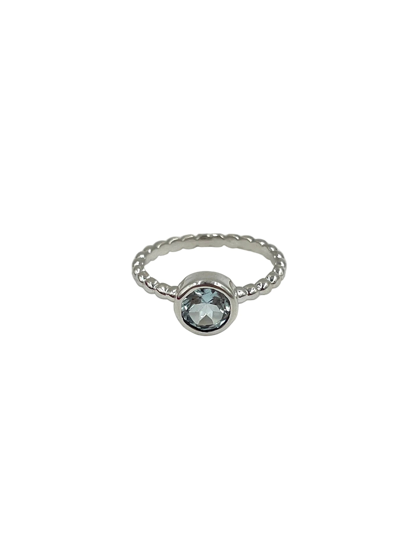 Circle Gemstone Beaded Ring