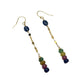 Multi Sapphire Gold Filled Earrings