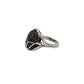 Oval Labradorite Leaf Ring