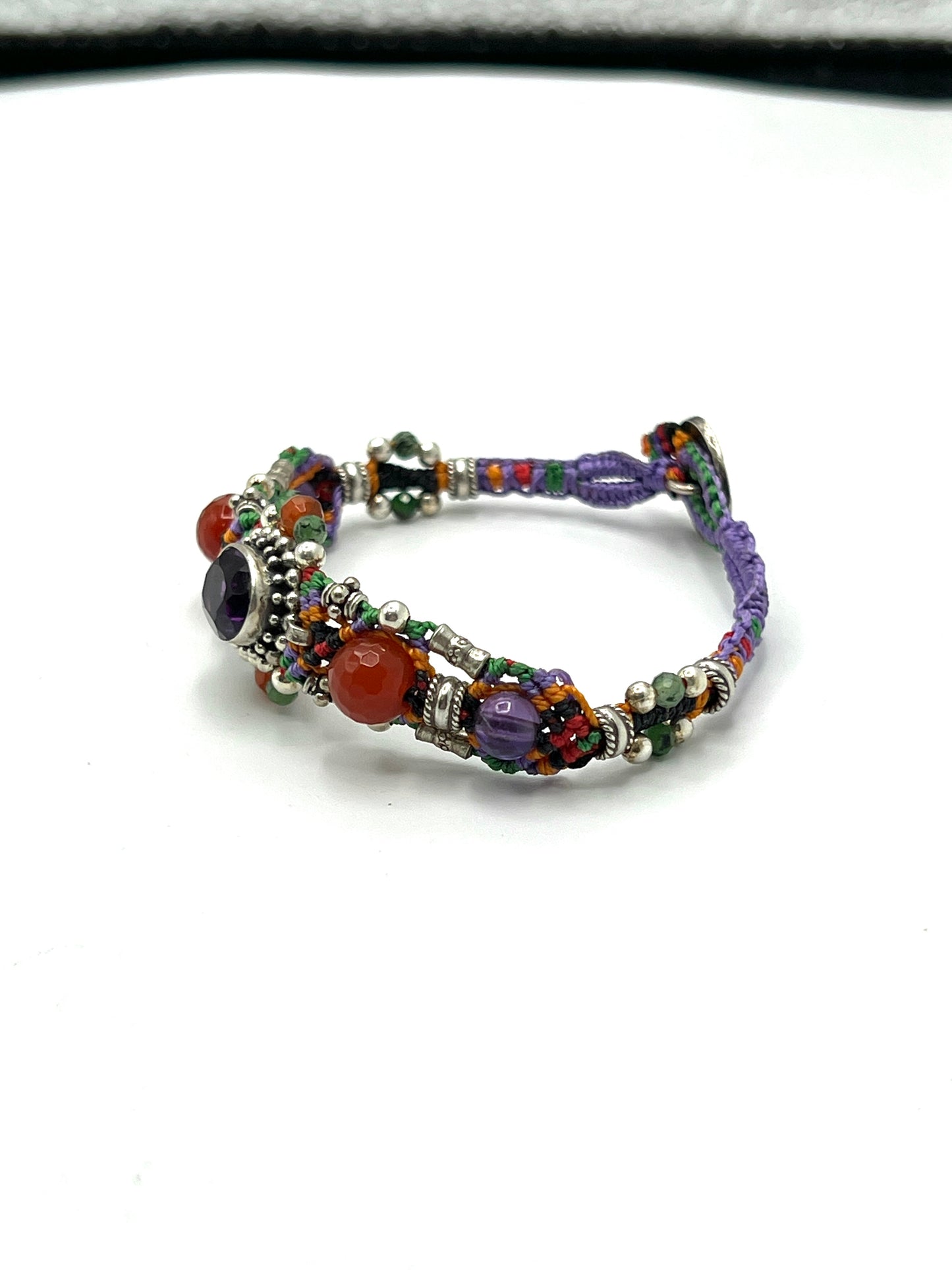 Macrame Amethyst Bracelet