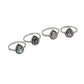 Teardrop Gemstone Beaded Ring