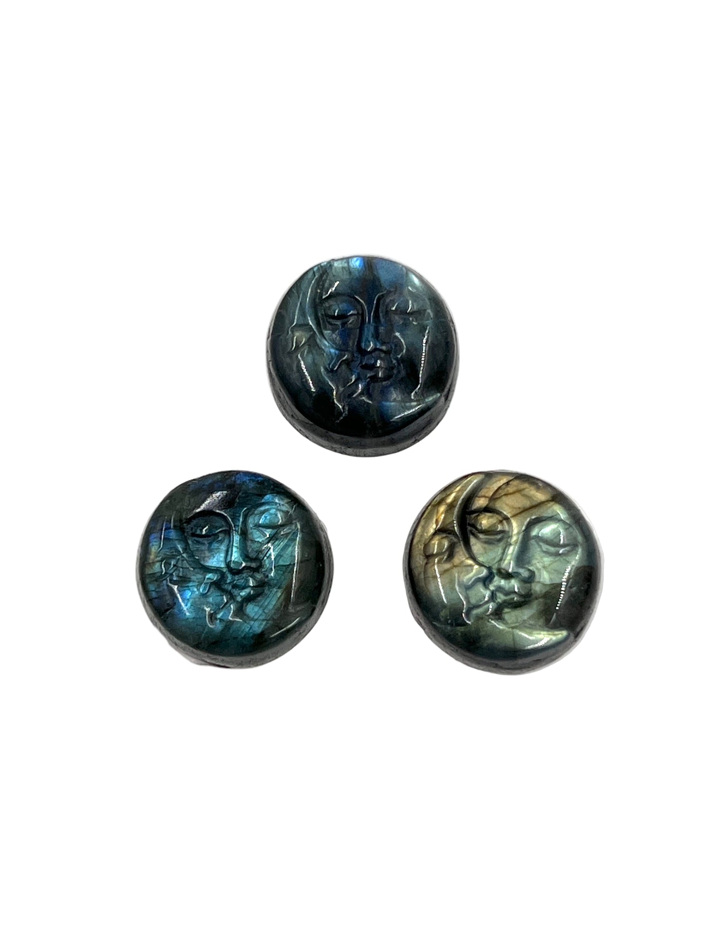 Labradorite Moon Carving