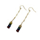 Multi Sapphire Gold Filled Earrings