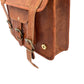 Camel Leather Cross Body Messenger Bag