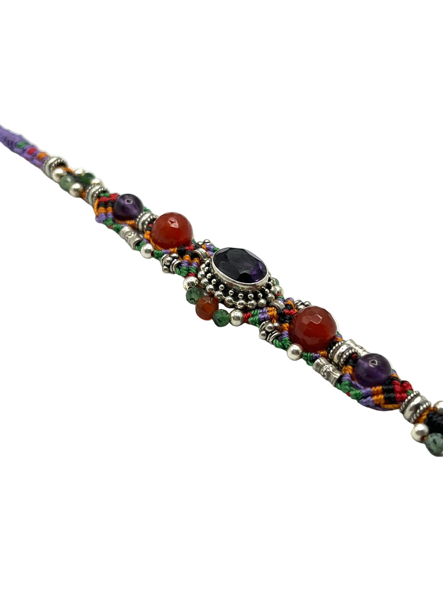 Macrame Amethyst Bracelet