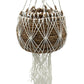 Banana Leaf White Hanging Plant Basket Sets