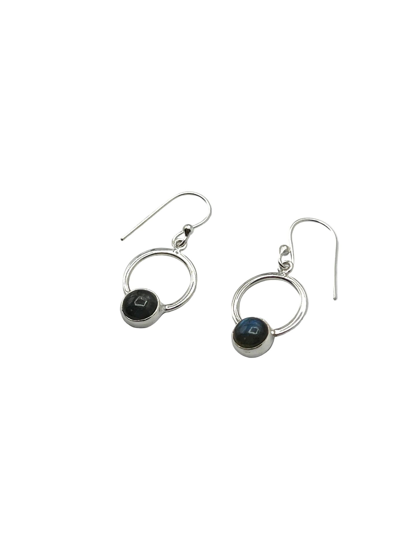 Cicle Gemstone Earrings