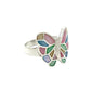 Sterling Silver Shell Butterfly Rings