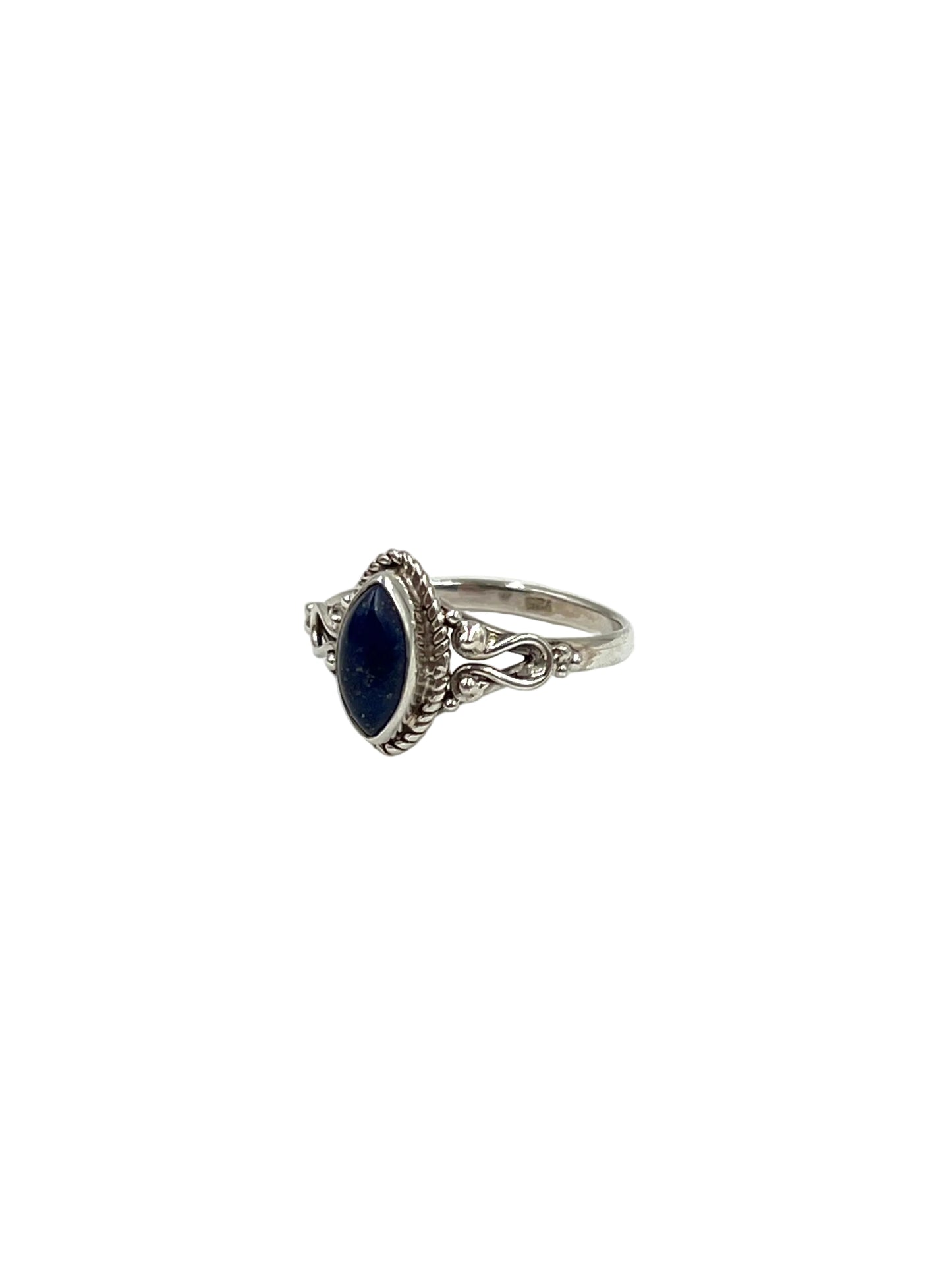 Lapis Lazuli Marquise Ring