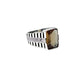 Silver Zultanite Rectangle Ring