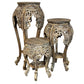 White Washed Teakwood Accent Tables