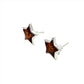 Amber Star Studs
