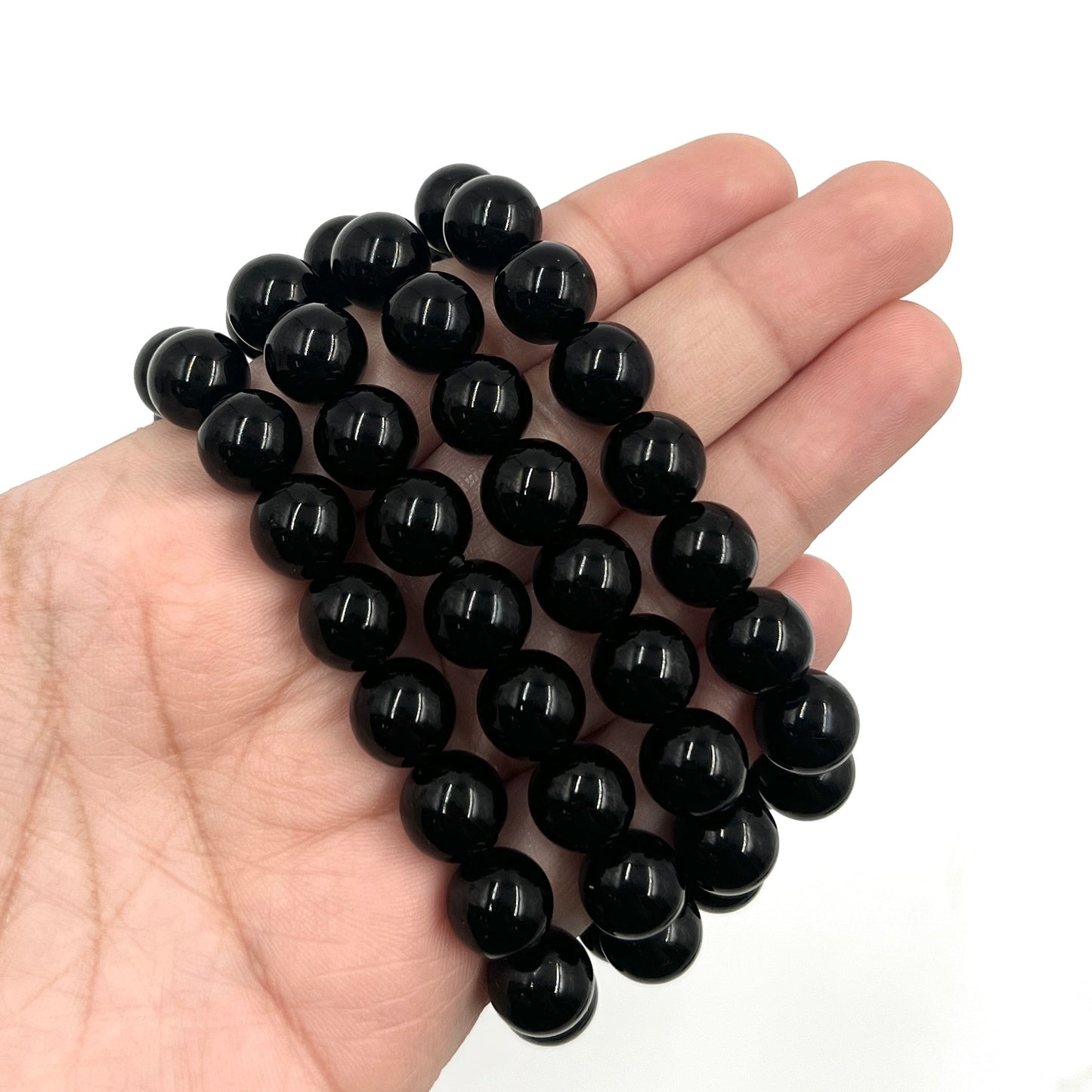 Black Obsidian Stretchy Bracelet