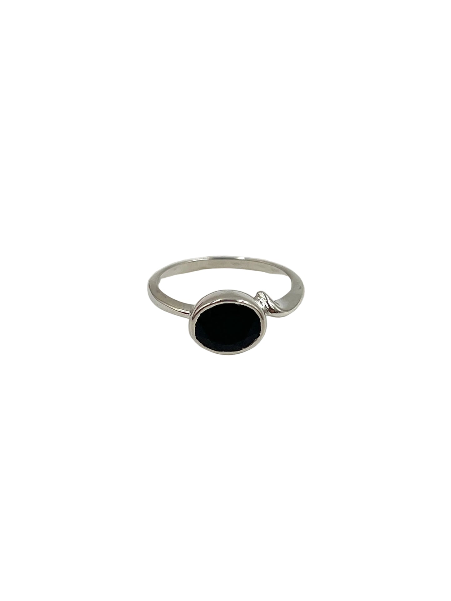 Faceted Oval Gemstone Ring